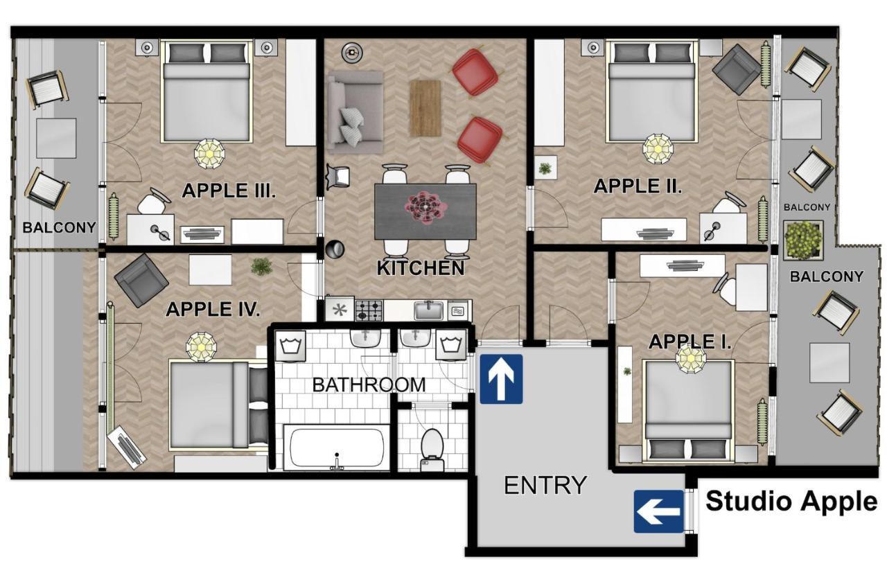New Town - Apple Apartments Prága Kültér fotó